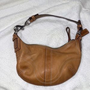 Coach Tan Leather Shoulder Bag